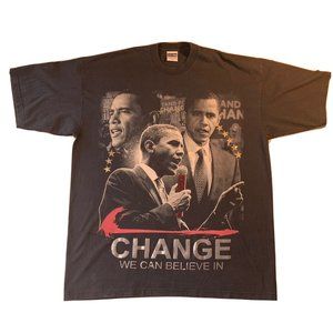 Barack Obama Shirt Mens 3XL Change We Can Believe In President